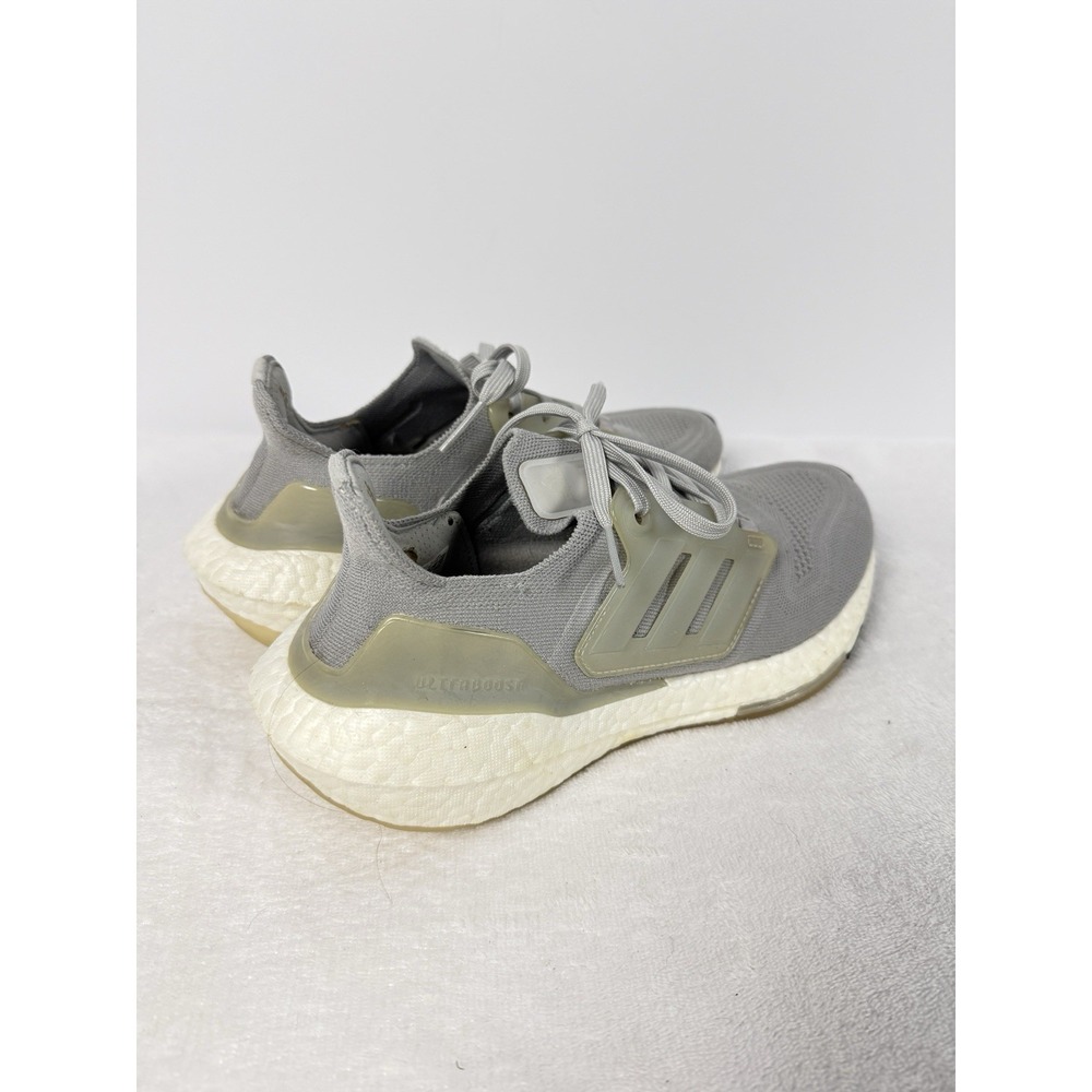 Adidas Ultraboost 20 Gray Knit Running Shoes Boost Sole Womens Sneakers - Picture 4 of 7